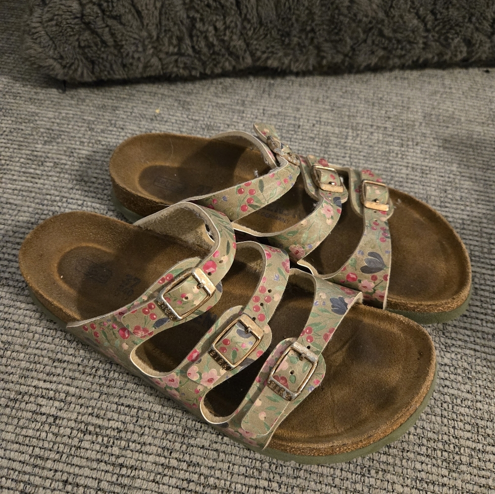 BIRKIS Floral Sandals 37
